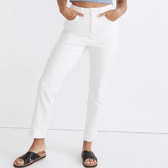 Madewell Curvy Perfect Vintage Jeans Size 33 in Tile White NWT - Picture 1 of 11